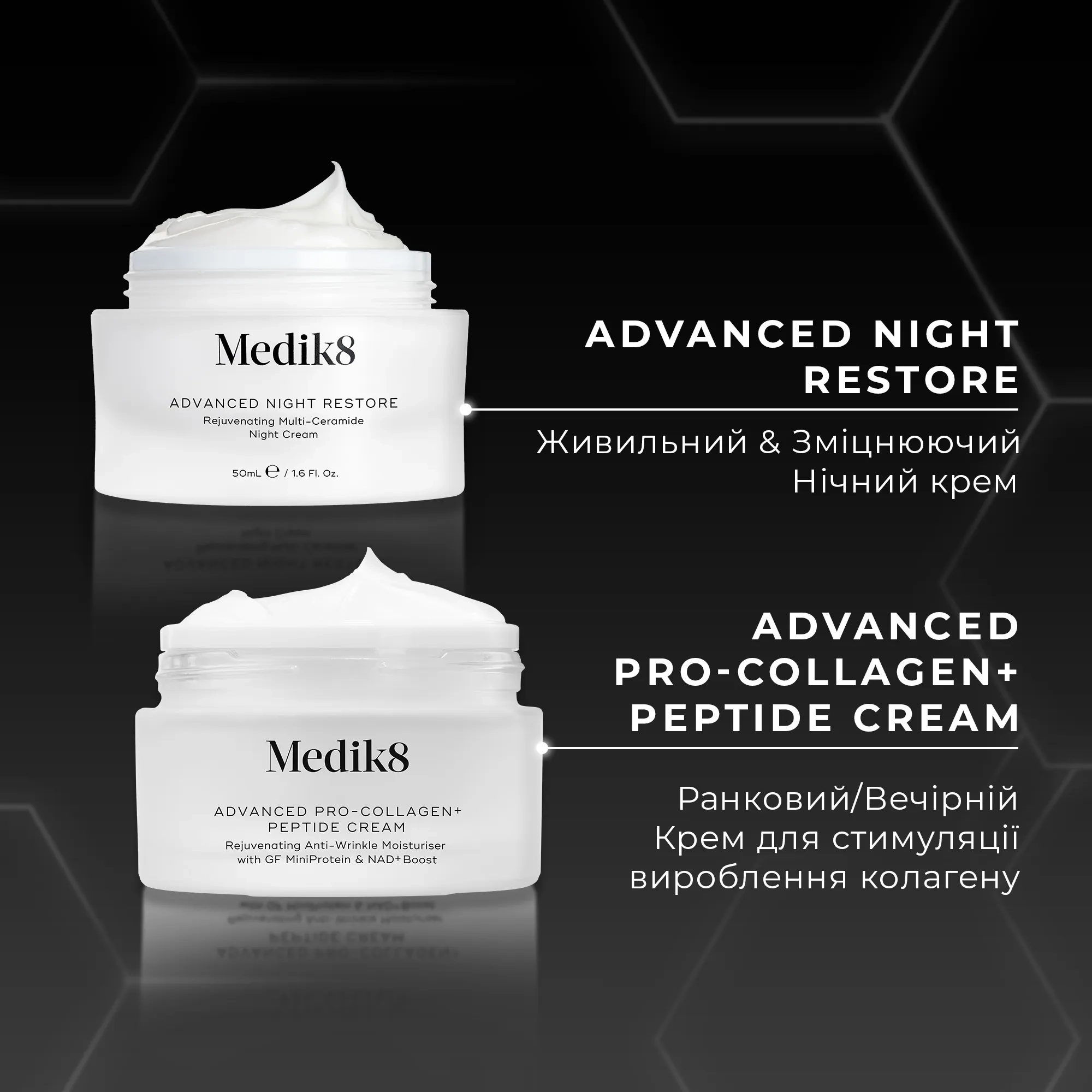 Medik8 Advanced Pro-Collagen+ Peptide Cream зволожувальний засіб